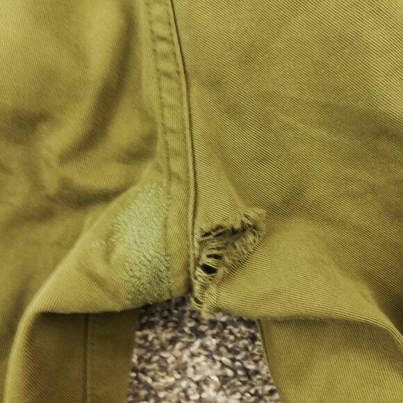 Taylor Stitch Pants Brenham Slim Chino Flat Front Green Mens 32x36 *Flaw - Picture 7 of 14